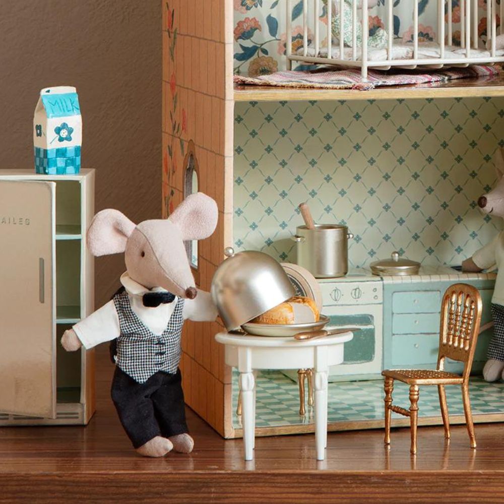 Maileg Cheese Bell - Adorable Miniature Mouse Toy for Kids & Collectors | Perfect for Pretend Play, Room Decor & Gift Giving