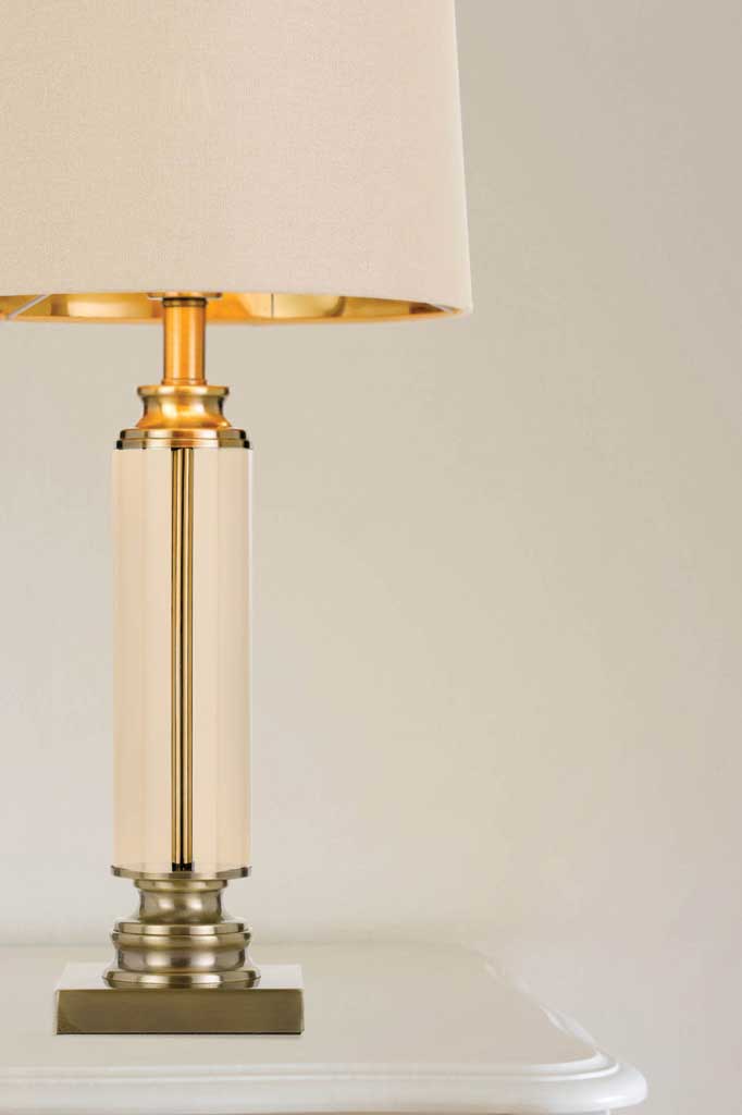 Prestwick Glass Table Lamp - Modern & Elegant Home Decor for Living Room, Bedroom, or Office - Perfect for Reading & Ambient Lighting