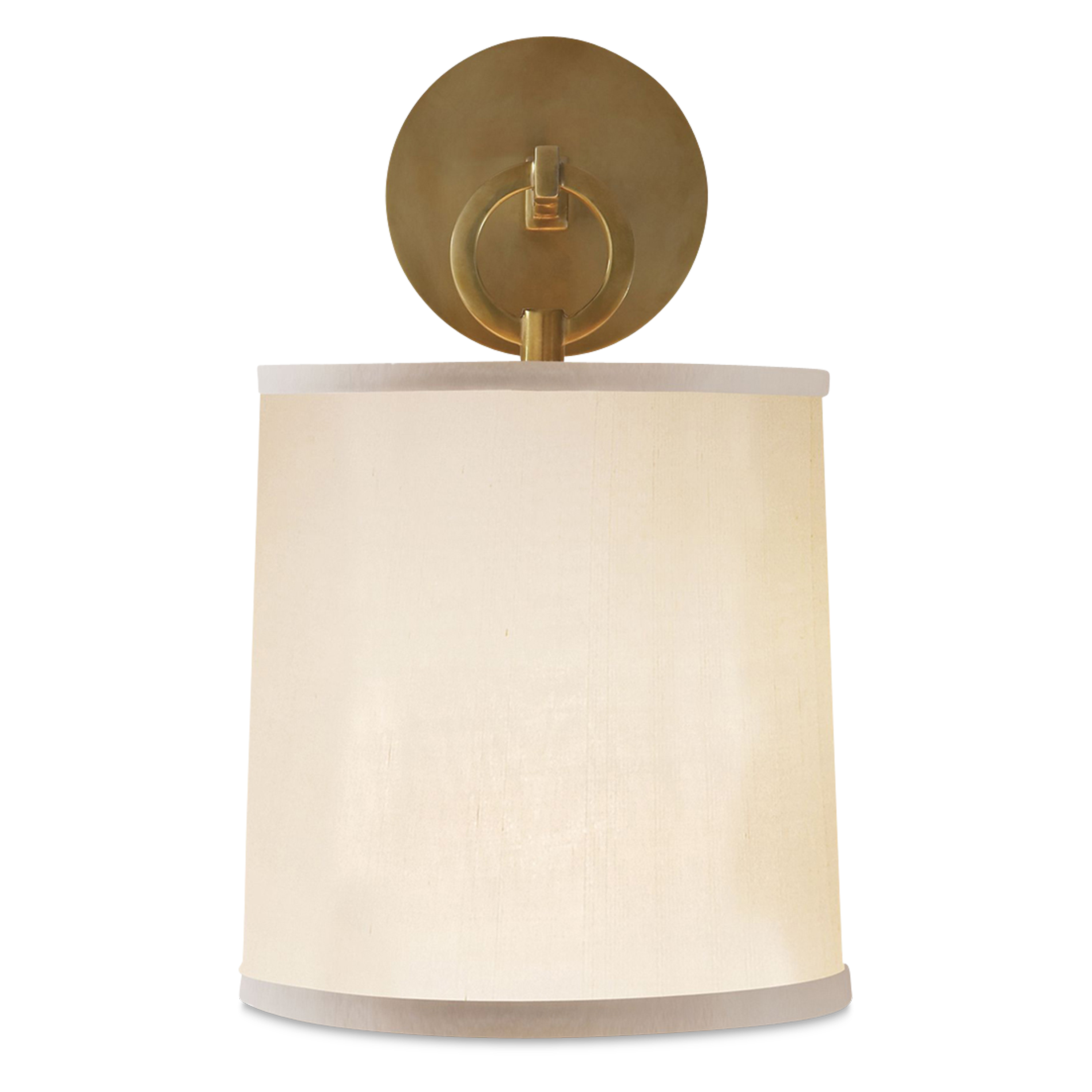 Elegant French Cuff Sconce Wall Light - Vintage Brass Finish for Living Room, Bedroom & Dining Room Decor