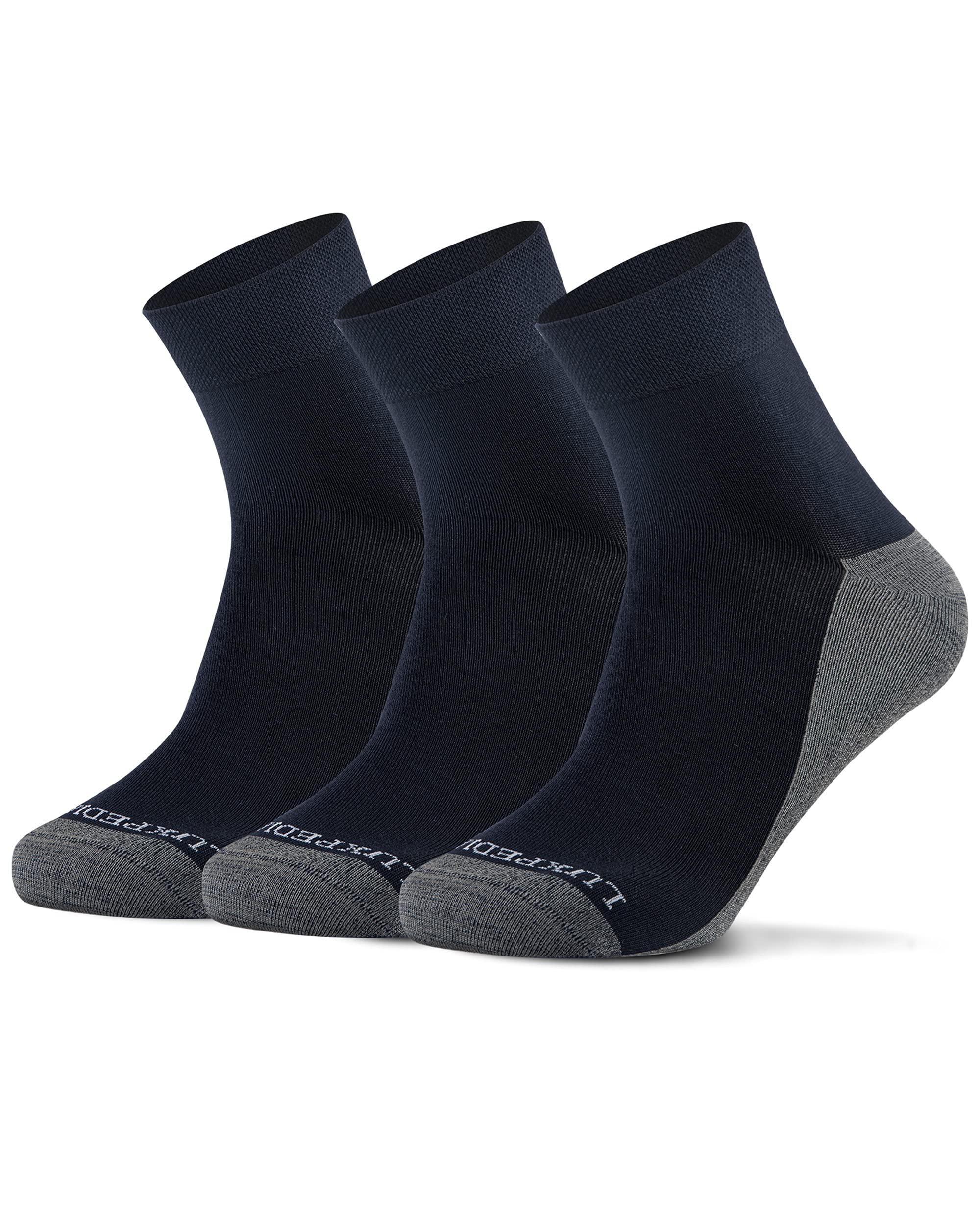Breathable Copper Infused Bamboo Athletic Quarter Socks for Men & Women - Anti Odor, Seamless Toe Design (3/5 Pairs) - Perfect for Running, Hiking & Everyday Comfort