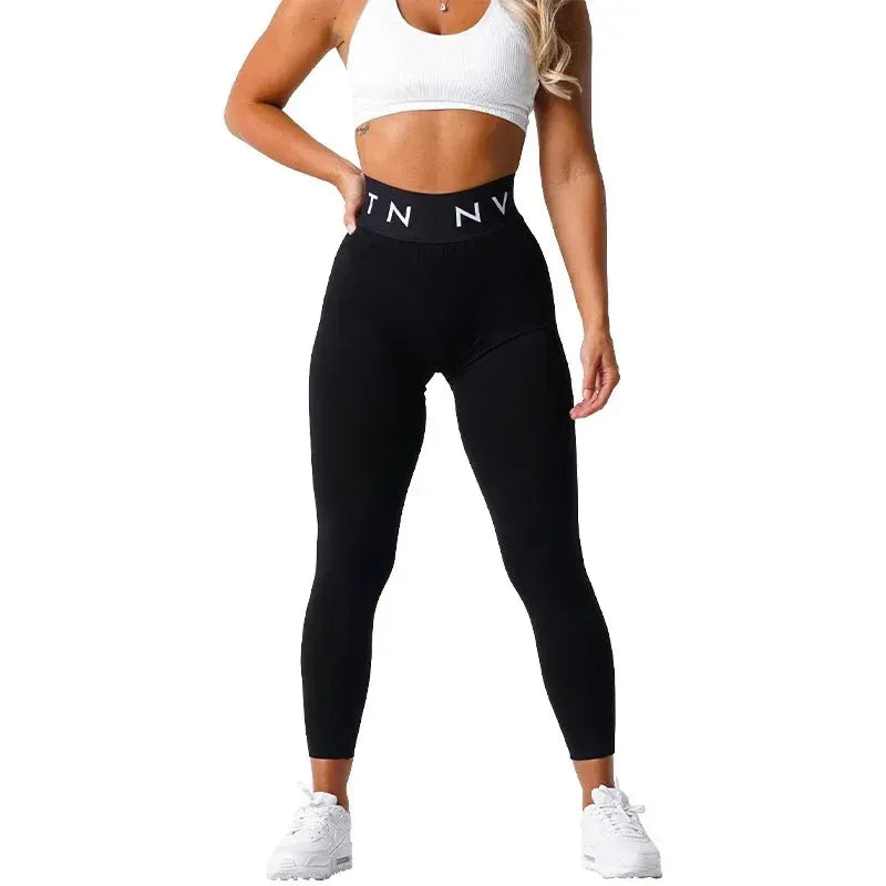 NVGTN High Waist Seamless Leggings for Women - Tummy Control Yoga Pants with Squat Proof & Breathable Fabric - Workout Running Gym Fitness Compression Tights (Great for Yoga, Running & Everyday Wear)