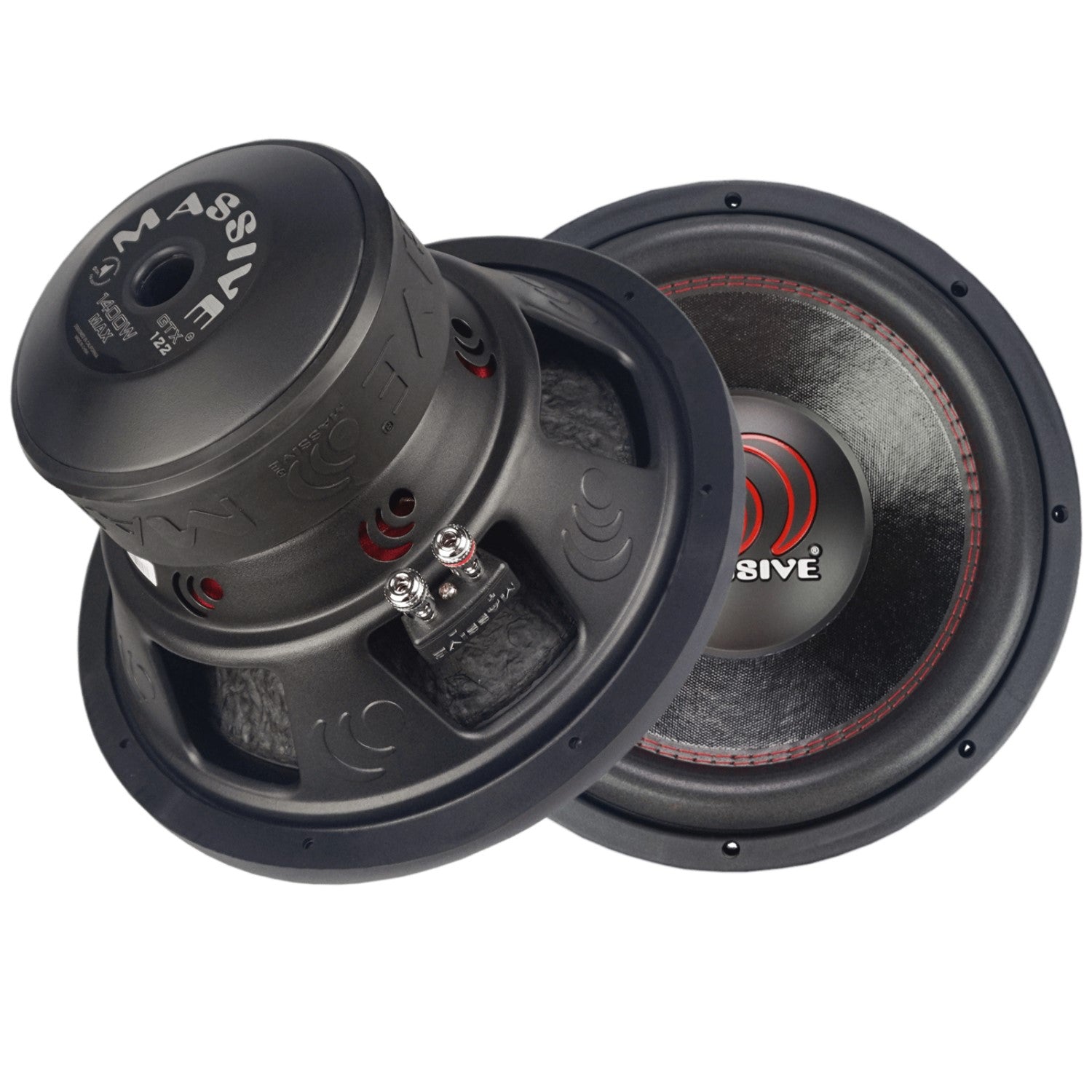 GTX122 12-Inch 700 Watts RMS Dual 2 Ohm Car Subwoofer - Powerful Bass for Car Audio Systems & Home Theater