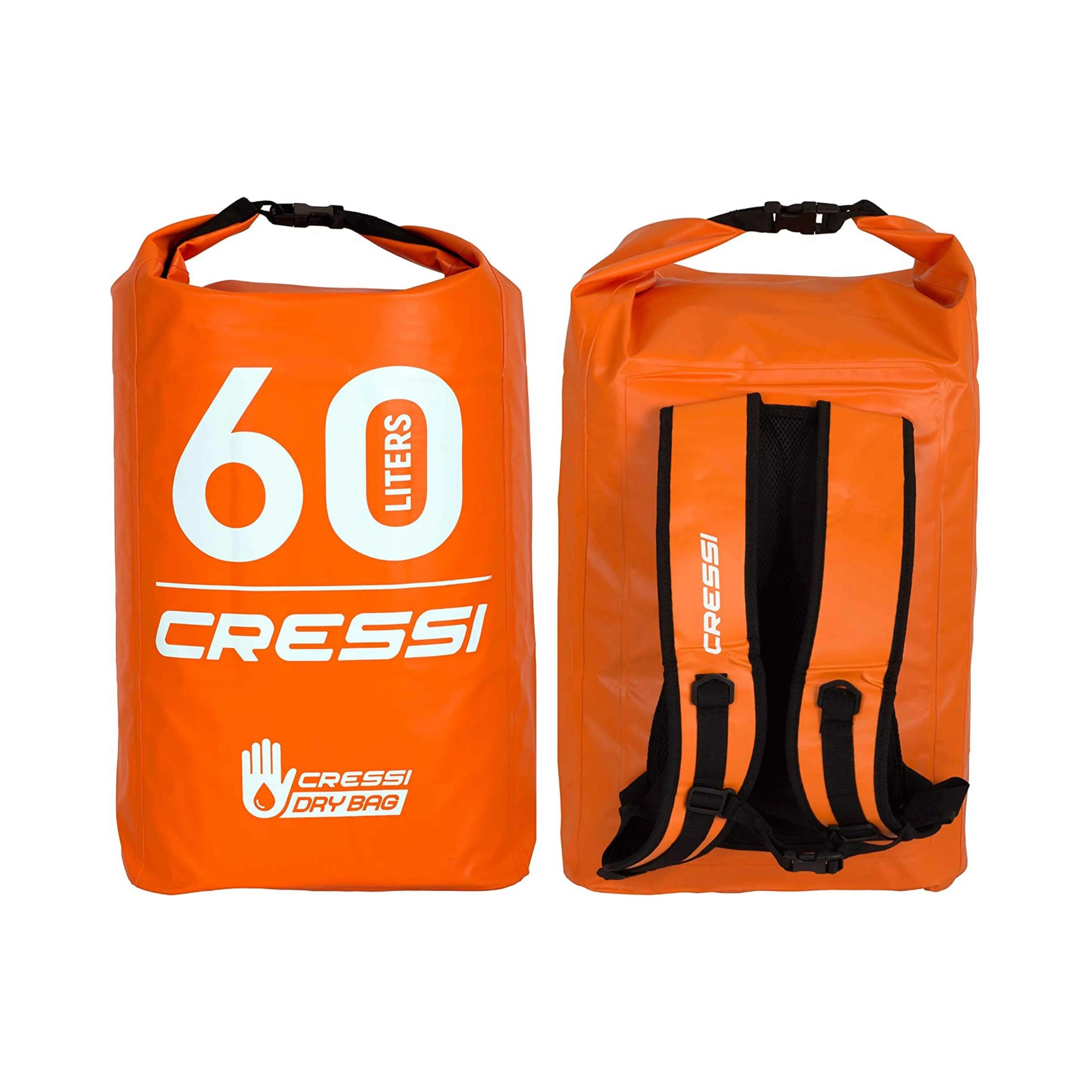 Waterproof Dry Backpack 60L - Unisex Cressi Dry Bag for Kayaking, Hiking & Outdoor Adventures | Lightweight & Durable Travel Gear