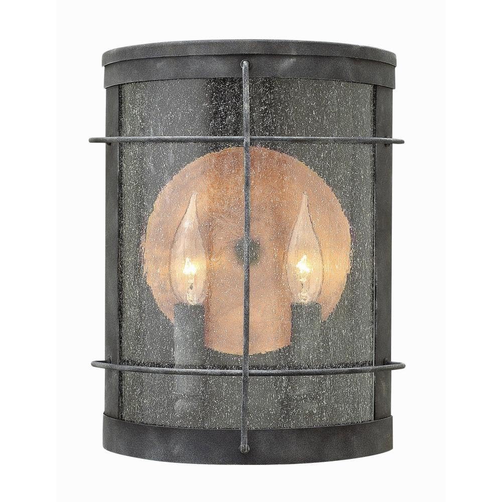 9x12 Inch Traditional Coastal Style Two-Light Outdoor Wall Sconce - Weatherproof Porch Lighting for Patio, Garden & Entryway (Model 81-Bel-1801914)