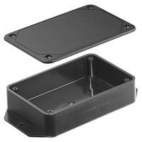 BUD INDUSTRIES CU-3245 Black Plastic Utility Enclosure Box - 10 Pack - Ideal for Electrical Projects, DIY Storage & Industrial Organization