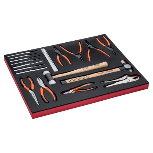 BAHCO Professional Hand Tool Kit - 45-Piece All-Purpose Repair Set for Home, Garage & DIY Projects | Durable Screwdrivers, Pliers, Wrenches & More | Perfect for Mechanics, Contractors & Handymen