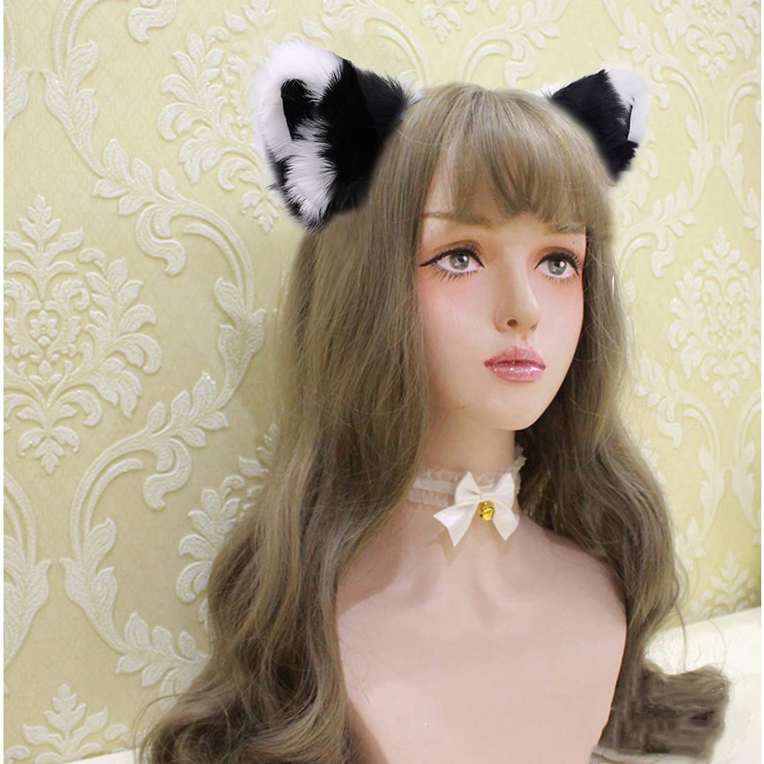 Fxaelian Animal Fox Cat Dog Ears Headband - Cute Furry Cosplay Costume Accessories for Halloween, Anime Conventions, Themed Parties & Photo Shoots
