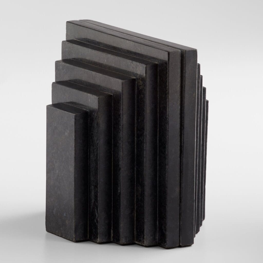 Cyan Design 11652 Epilogue Bookends - Heavy Duty Black Metal Bookends for Bookshelves, Office & Home Decor, Perfect for Organizing Books, Magazines & Decorative Display