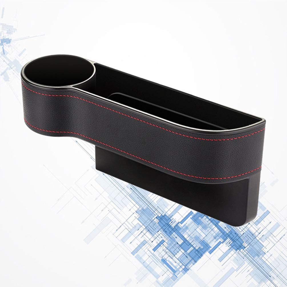 FAVOMOTO Car Organizer Storage Box - Travel Cup Holder, Glove Compartment Organizer, Seat Gap Container & Purse Holder for Cars - Perfect for Road Trips, Commuting and Daily Car Organization