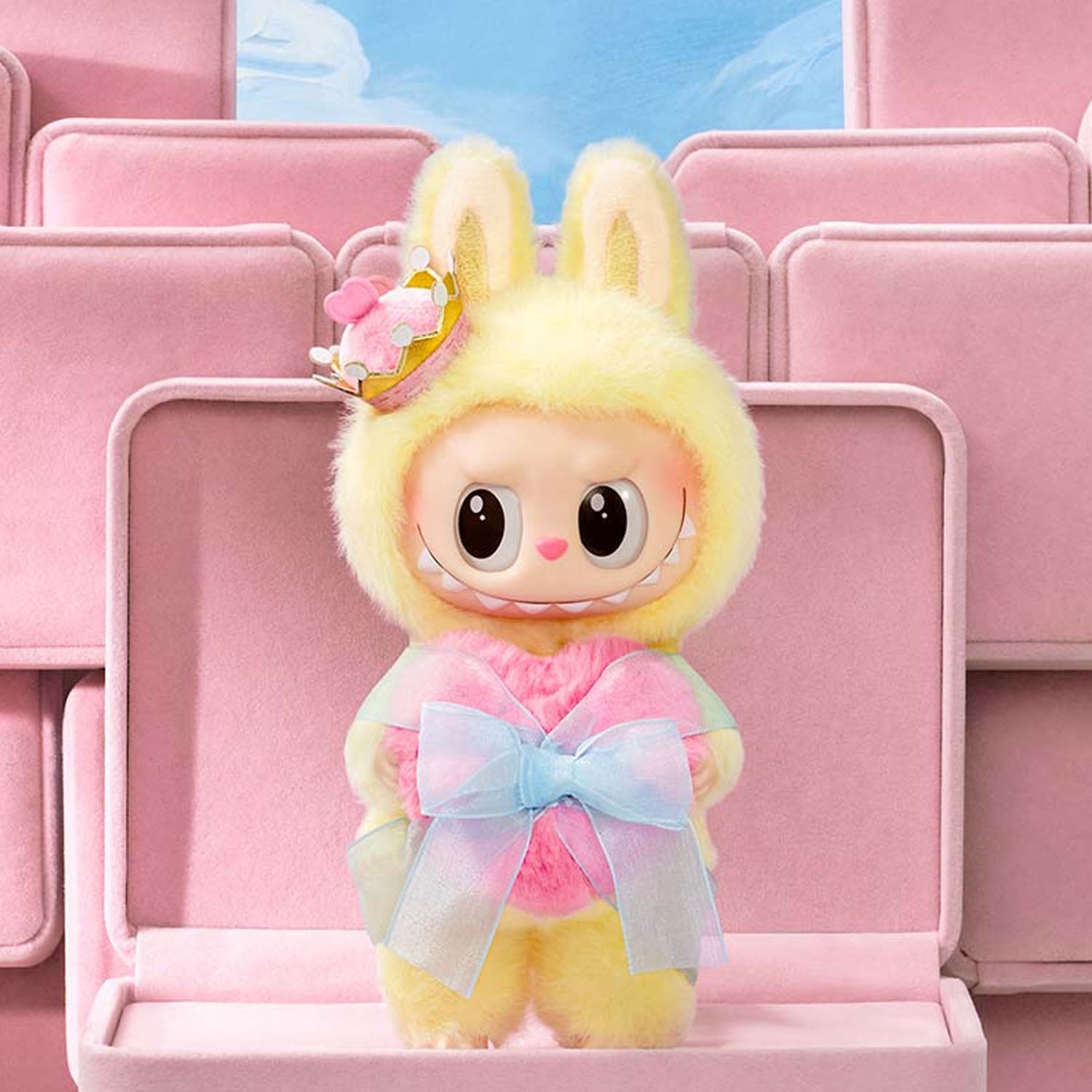 Labubu The Queen Vinyl Plush Toy - Let's Checkmate Series Collectible Figure with Hanging Card | Perfect for Pop Art Displays, Anime Collections & Kawaii Room Decor