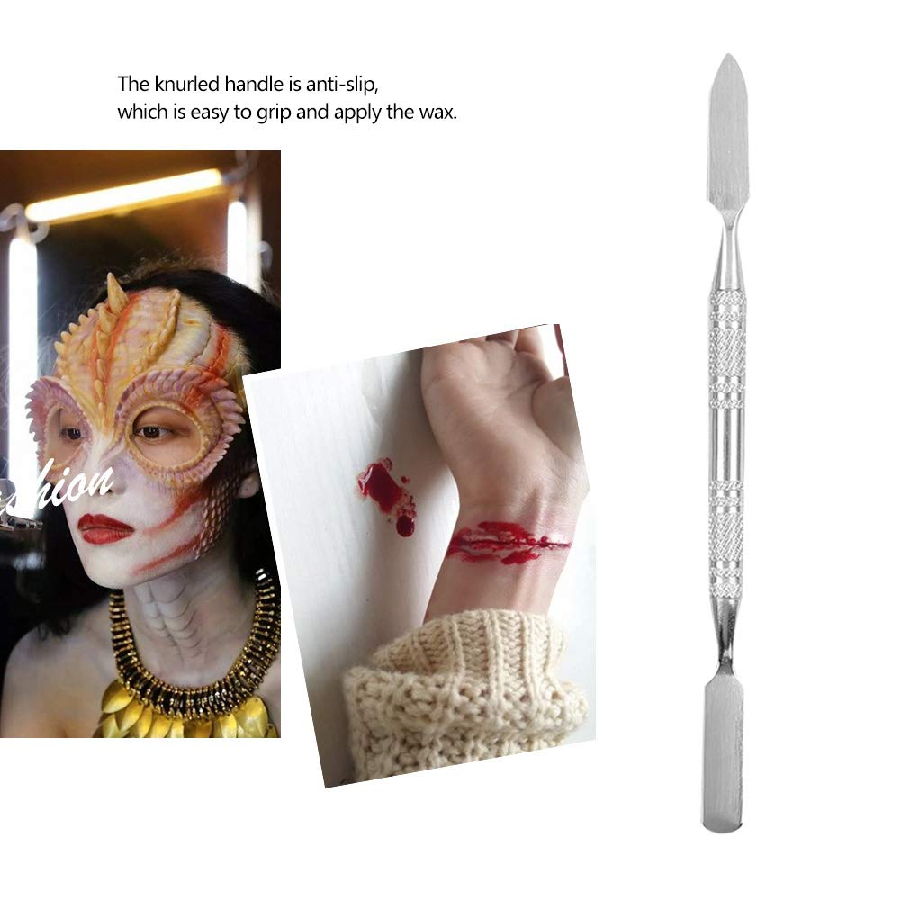 Professional Double-Ended Scar Wax Spatula for Special Effects FX Makeup - Wax Applicator Tool for Halloween, Cosplay & Movie Prosthetics