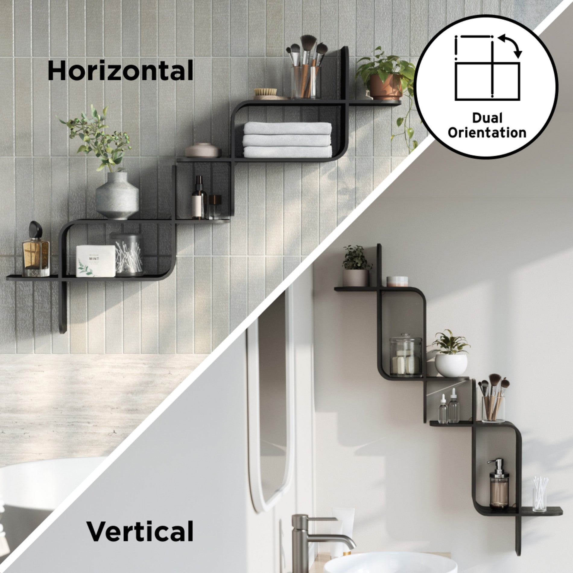 Modern Floating Wall Shelf - Sturdy & Stylish Storage Solution for Living Room, Bedroom, or Office Decor | Perfect for Displaying Books, Photos & Decorative Items