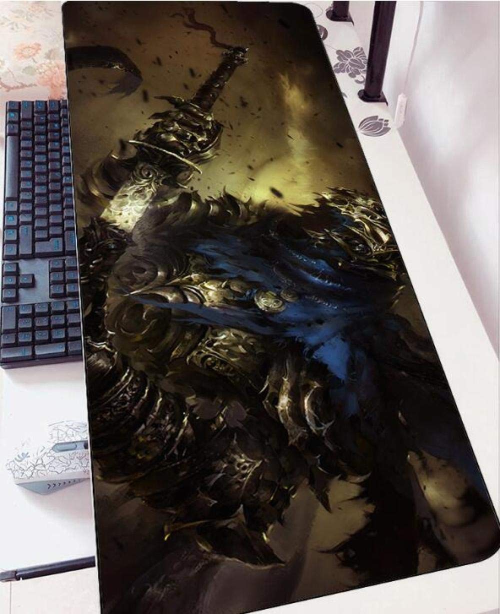 Dark Souls 3D Gaming Mouse Pad - Large 40x90cm Non-Slip PC Desk Mat for Gamers | Perfect for Gaming, Office Work & Notebook Use