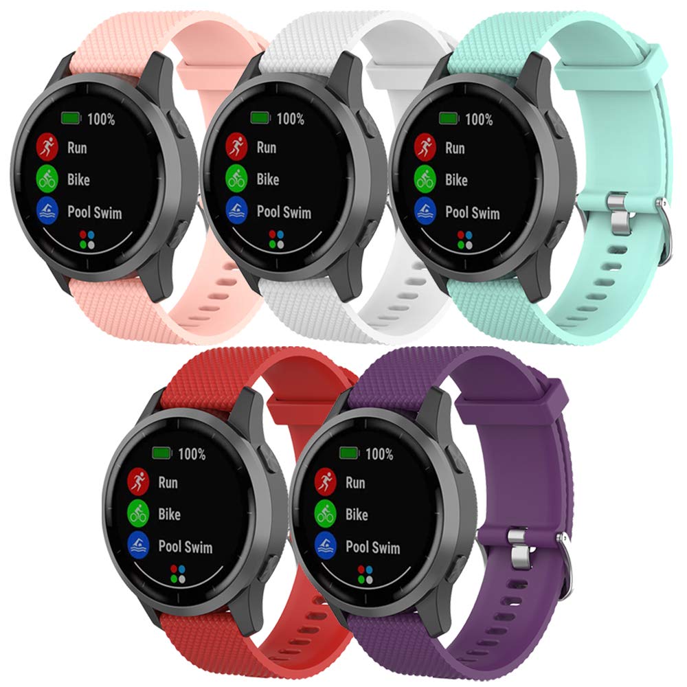 Garmin Vivoactive 4 Silicone Band - Replacement Strap for Venu 2 - Gym & Daily Wear