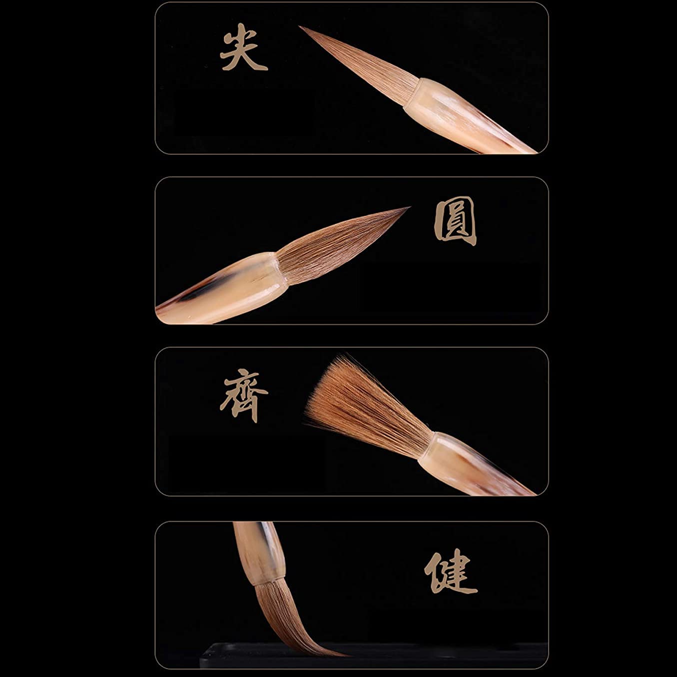 Premium Chinese Calligraphy Brush Set - Traditional Sumi Ink Brush Pens for Beginners & Artists | Perfect Gift for Calligraphy Enthusiasts | Ideal for Home Decoration, Zen Meditation & Asian Art Projects