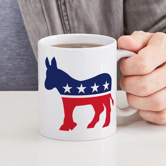 Democrat Donkey 11 oz Ceramic Coffee Mug - 325 ml Political Gift for Tea & Coffee Lovers - Perfect for Office, Home, or Campaign Events