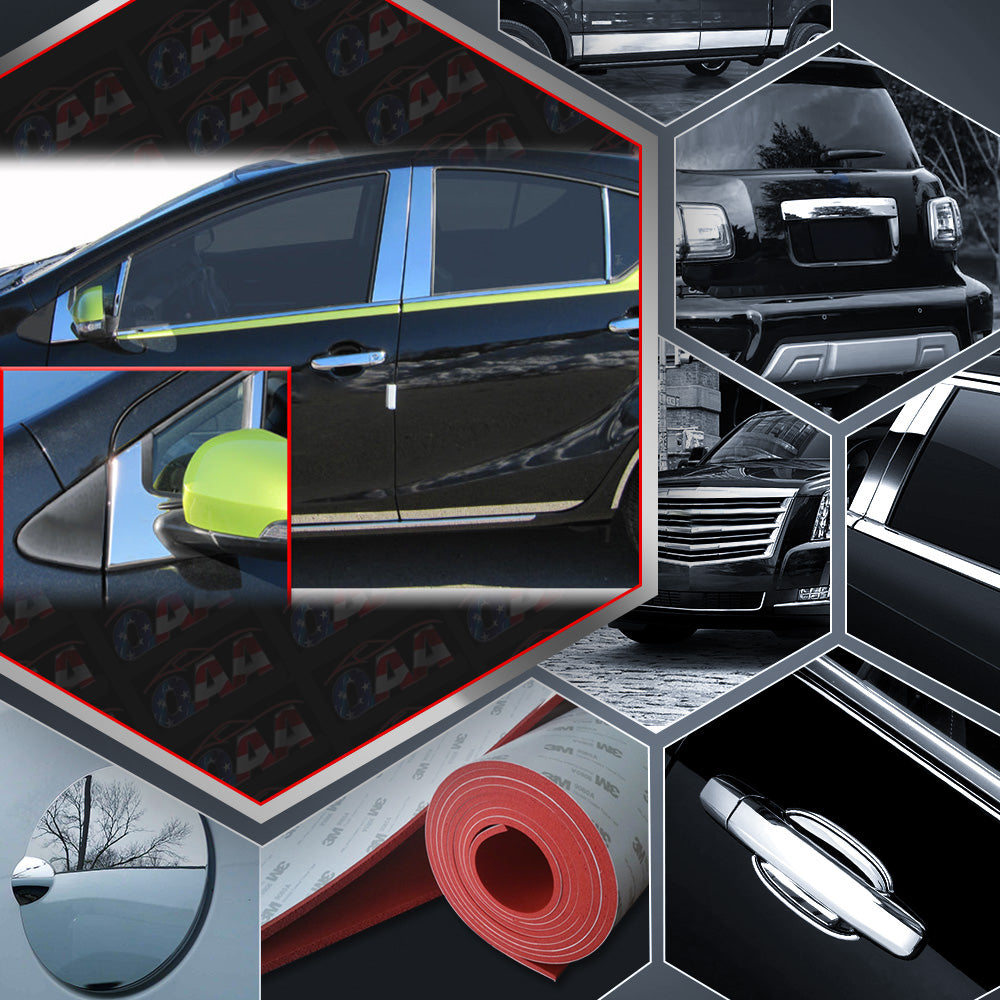 10pcs Stainless Steel Pillar Post Trim for 2012-2019 Toyota Prius C - Durable Exterior Car Door Edge Guard Protector for Enhanced Style & Protection