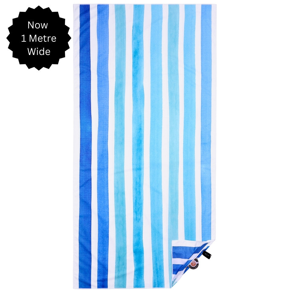 Extra Large Bondi Blue Sand-Free Beach Towel - Quick Dry, Super Absorbent for Pool, Beach, and Travel