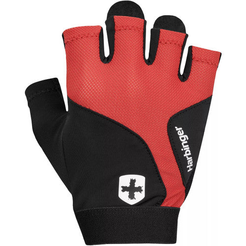 Harbinger Unisex Flexfit Gloves 2.0 - Breathable Weightlifting & Gym Gloves for Men & Women (Red) - Perfect for CrossFit, Powerlifting & Workout Training