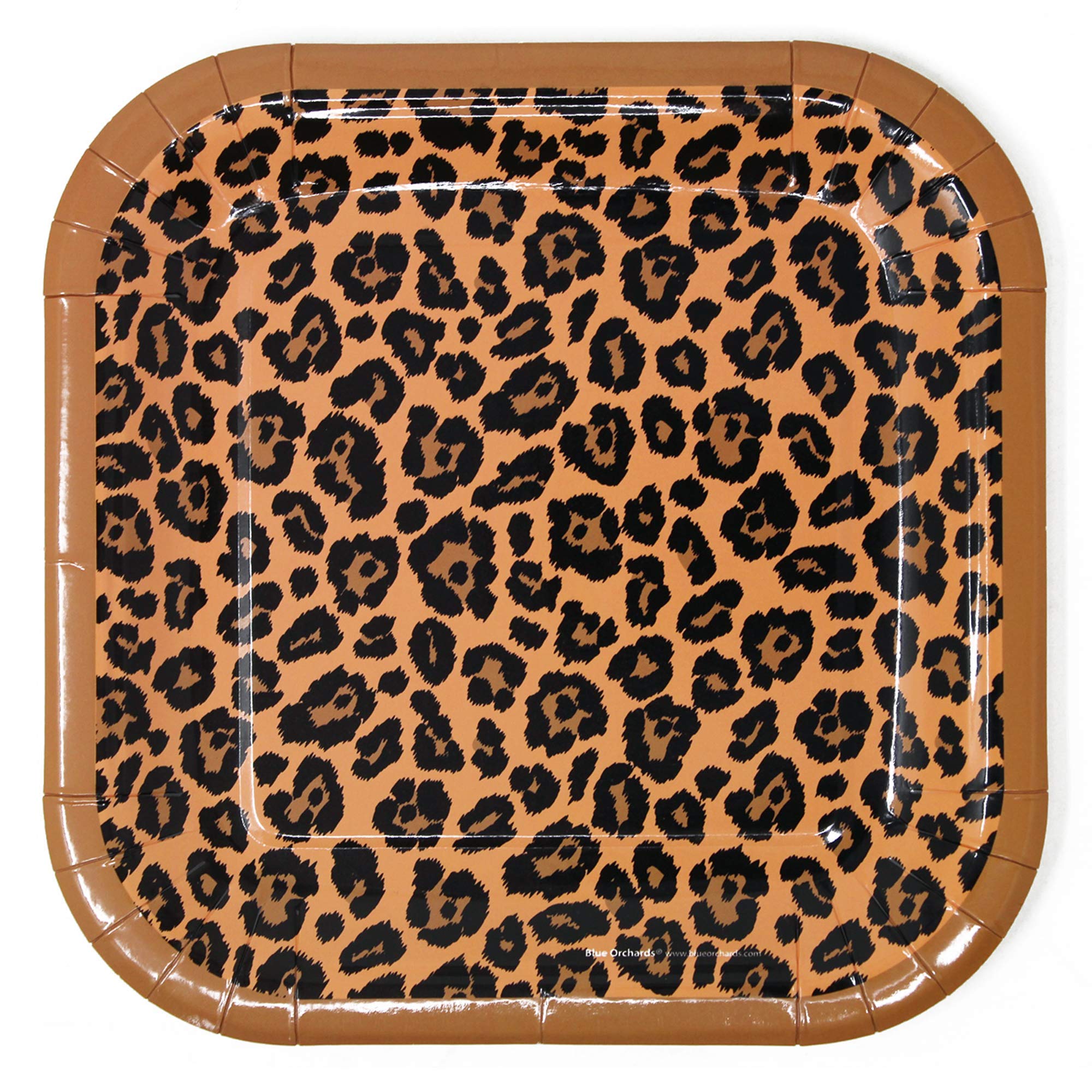 Leopard Print Party Supplies Pack (127 Pieces for 16 Guests) - Cheetah Themed Party Decorations, Animal Print Plates & Napkins | Perfect for Birthday Celebrations, Baby Showers & Jungle Theme Parties