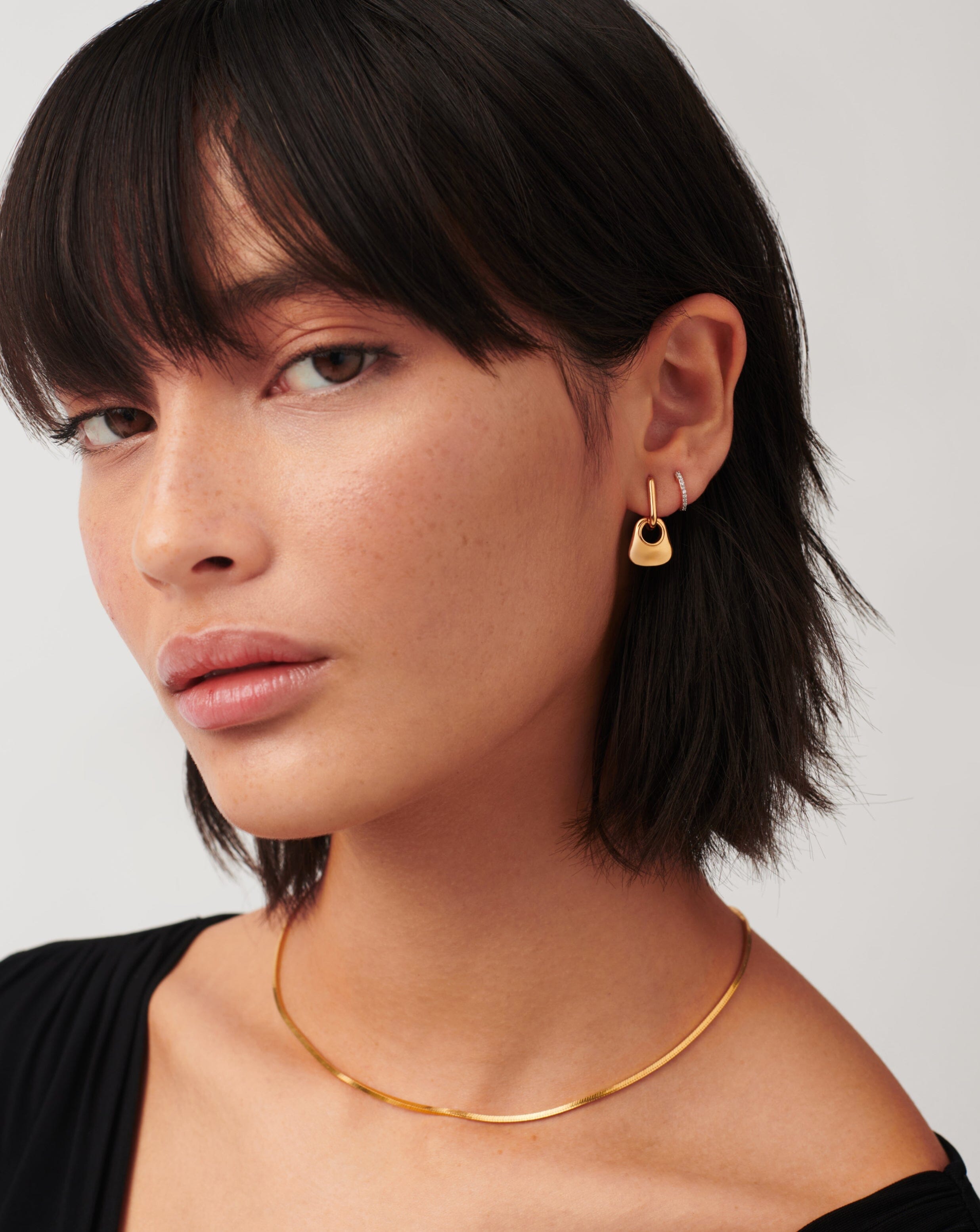 Hera Mini Charm Hoop Earrings for Women - Dainty Gold/Silver Small Hoop Earrings with Charms - Perfect for Everyday Wear, Gifts & Special Occasions