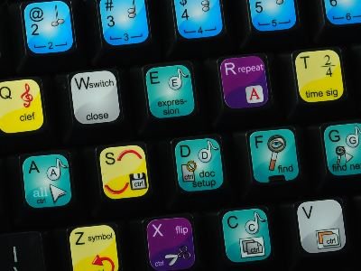 Sibelius Keyboard Shortcut Stickers for Music Notation Software