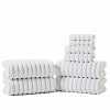 Premium Organic Cotton 8-Piece Bath Towel Set - 650 GSM Ultra Soft & Absorbent - Perfect for Spa, Bathroom, Beach & Gym Use