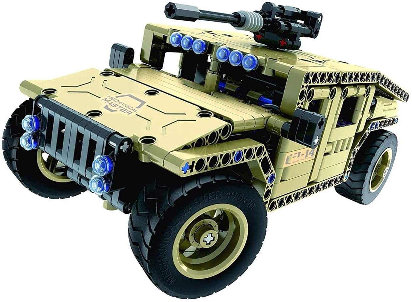 WJJ 502 Pcs RC Tank Building Kit - STEM Construction Toy with USB Rechargeable Battery, DIY Engineering Blocks for Kids Ages 6-12 | Perfect Birthday Gift & Educational Play for Boys & Girls