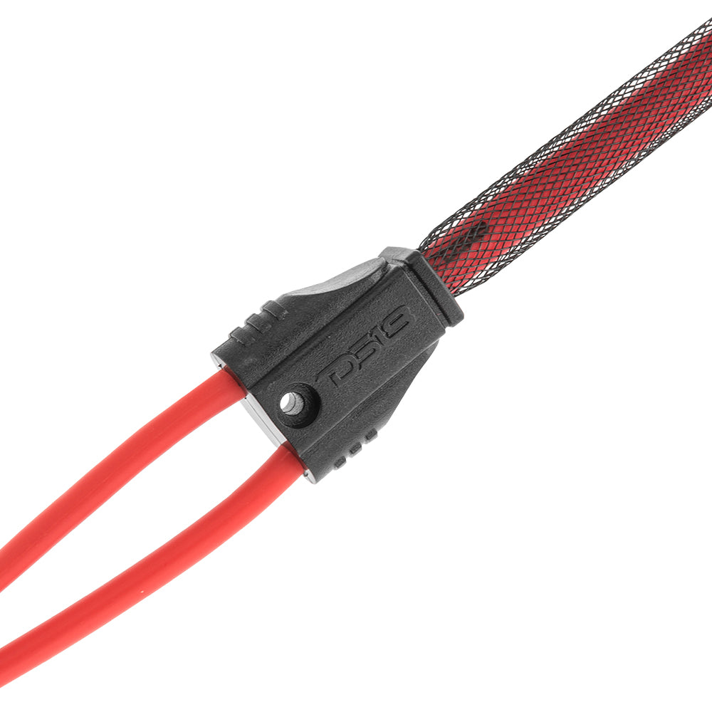 Premium RCA Y Splitter Cable - 100% Oxygen-Free Copper (OFC) - 1 Male to 2 Female Connectors - High-Quality Audio Video Signal Splitter for Home Theater, Car Audio & DJ Equipment - Red