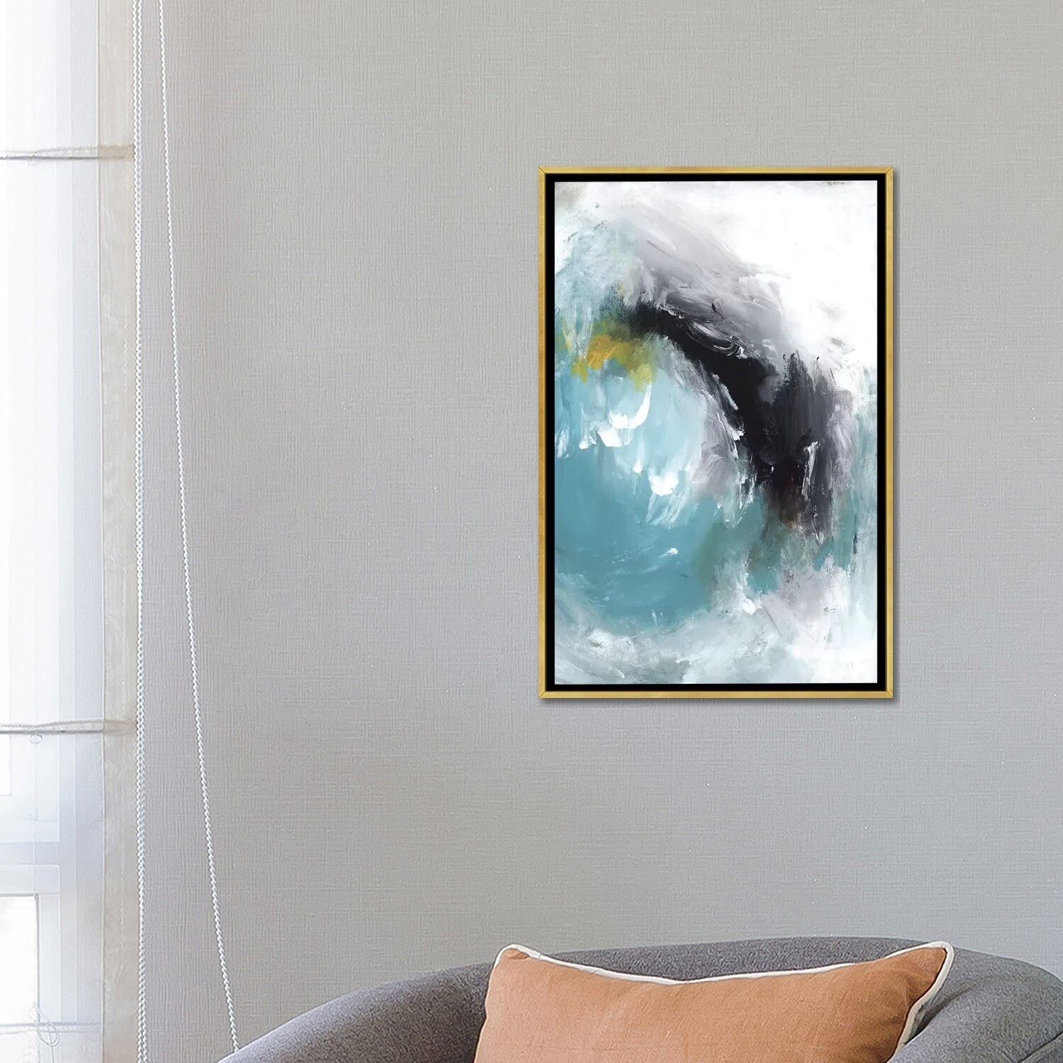 PI Studio Framed Aquamarine I - Elegant Wall Art for Living Room, Bedroom & Office Decor