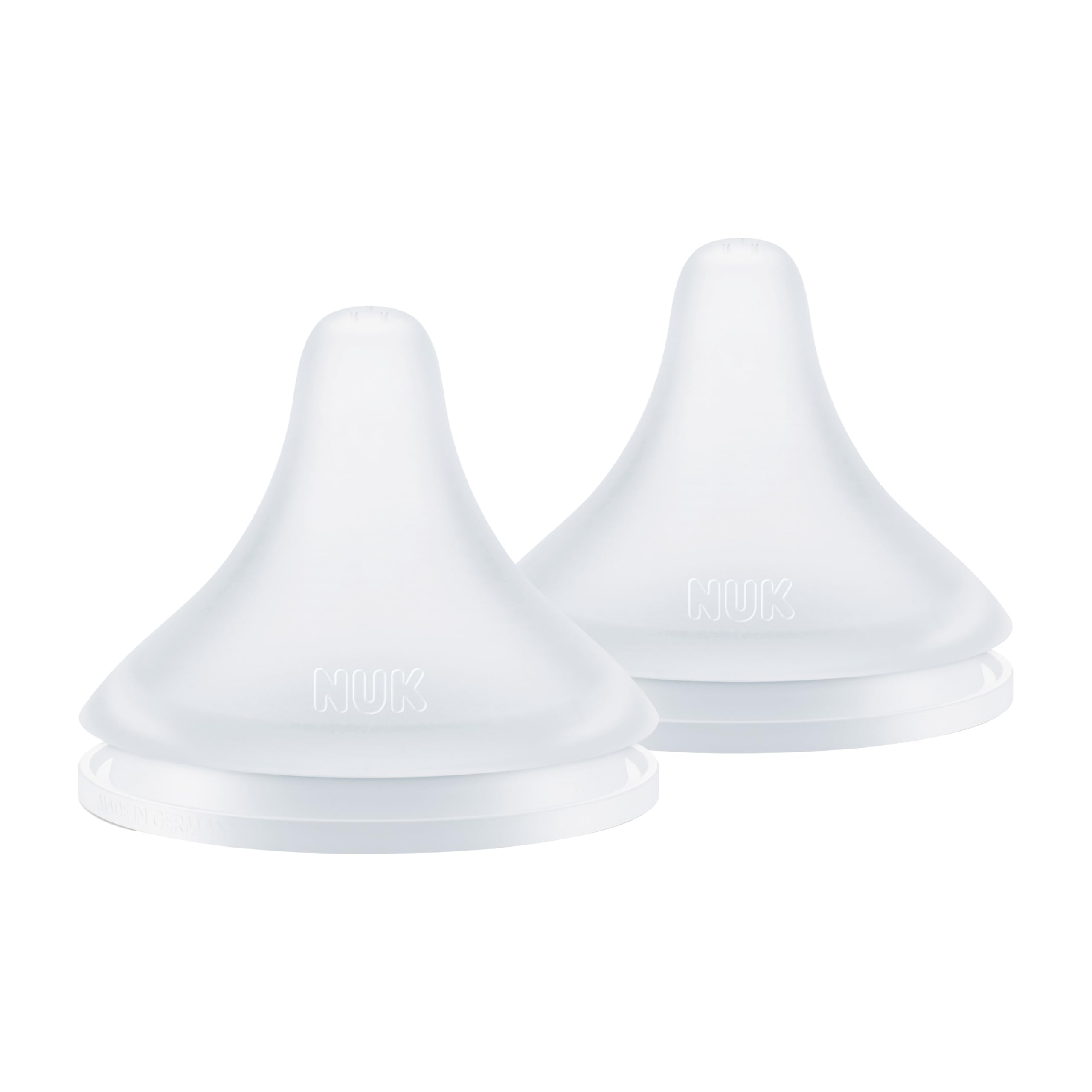 NUK Perfect Match Slow Flow Soft Silicone Baby Bottle Nipples with Anti-Colic Vent - 2 Pack, BPA Free - Ideal for Newborns & Infants with Sensitive Stomachs