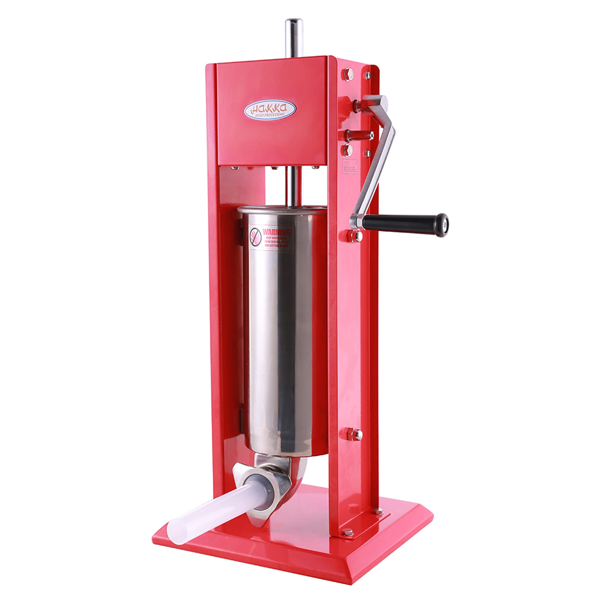 Premium 11 Lb/5 L Vertical Sausage Stuffer - Dual Fill Rate Spray-Painted Steel Sausage Maker for Home & Commercial Use - Perfect for Sausage Making, Meat Processing, and DIY Charcuterie