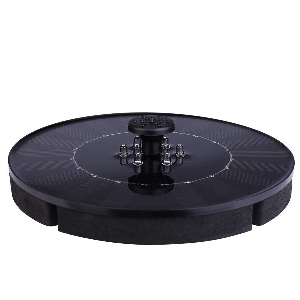 Solar Powered Water Fountain Pump for Bird Bath & Garden - Upgraded Floating Solar Panel Kit - Outdoor Decorative Fountain for Patio, Pond, and Yard
