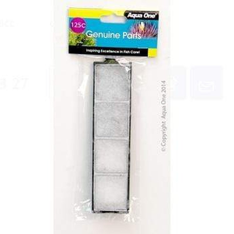 Aqua One Carbon Cartridge 1 Pack 125c for Reflex 15 Aquarium Filter - Replacement Water Filter Cartridge for Fish Tank Maintenance and Clean Water