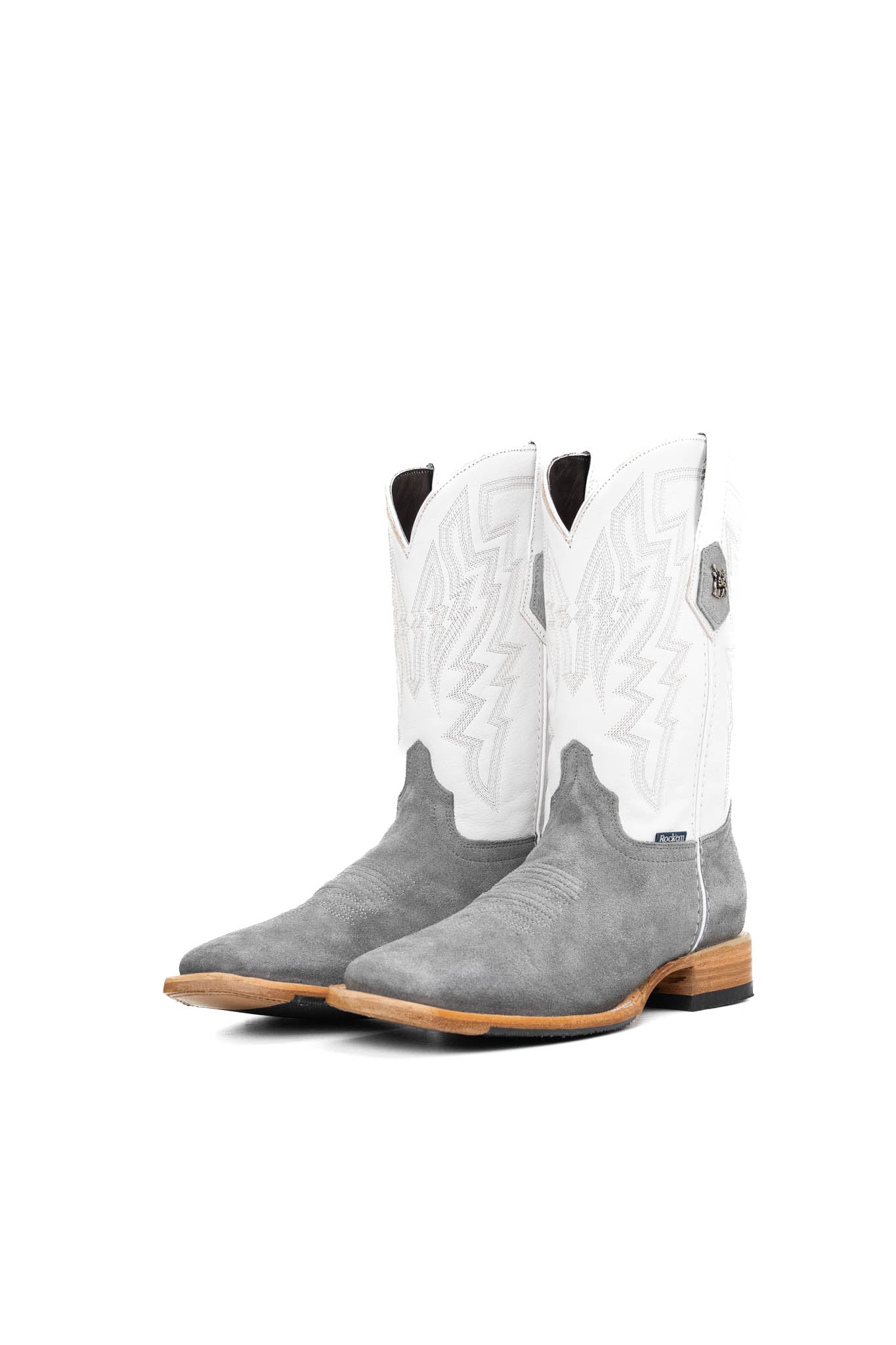 Premium Maverick Roughout Square Toe Cowboy Boots for Men - Durable Leather Western Riding Boots - Perfect for Rodeo, Country Dancing & Outdoor Adventures