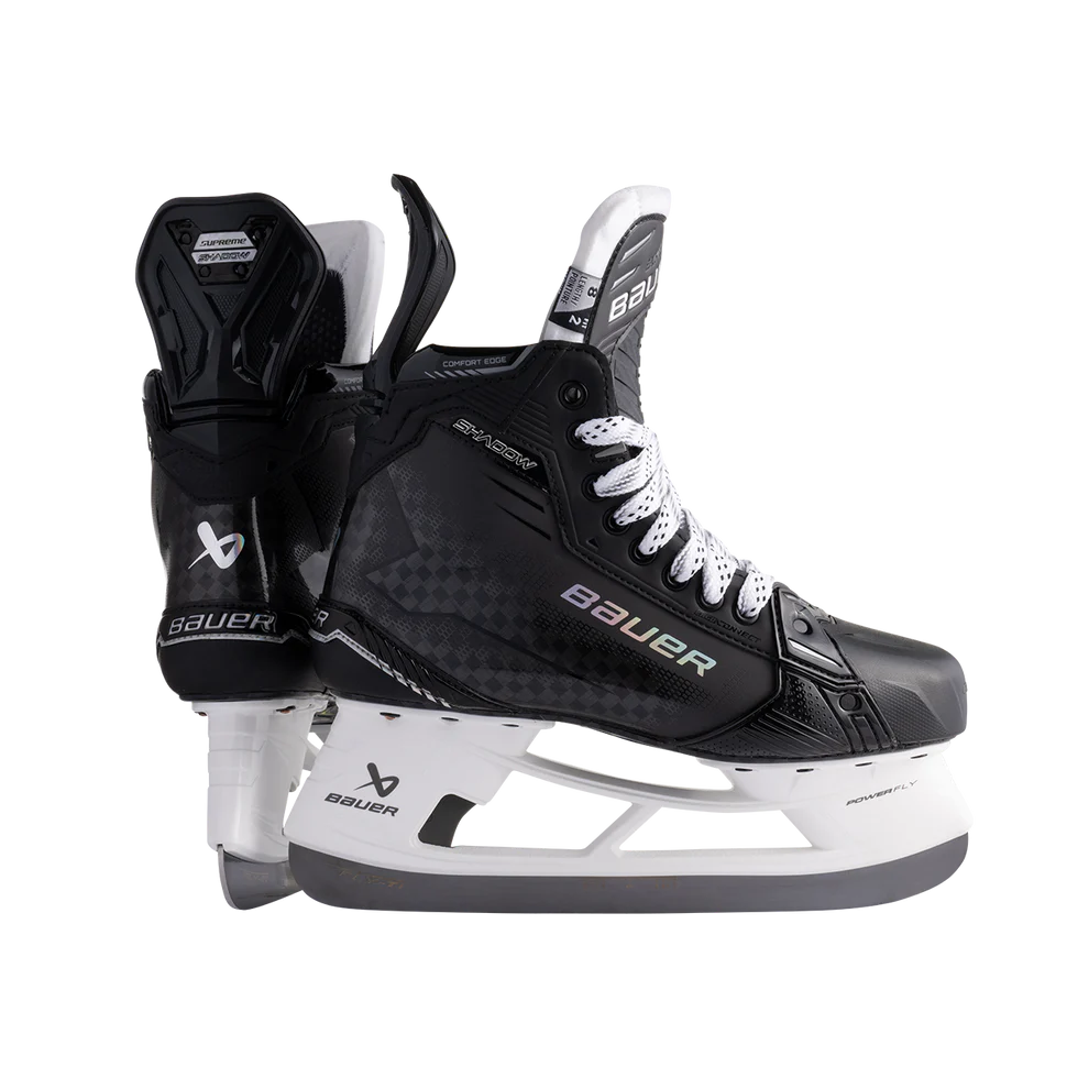 Bauer Supreme Shadow Intermediate Ice Hockey Skates - Lightweight & Durable for Youth & Adult Players - Perfect for Training, Games & Recreational Skating