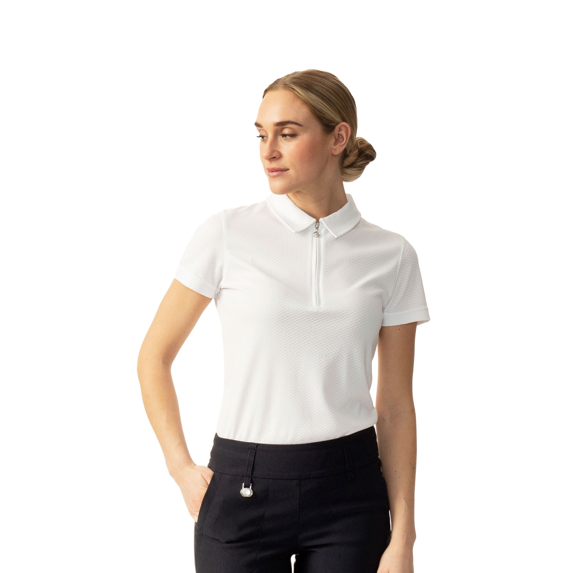 Women's Golf Polo Shirt - Moisture Wicking & UV Protection - Comfortable Athletic Top for Golf, Tennis & Outdoor Sports