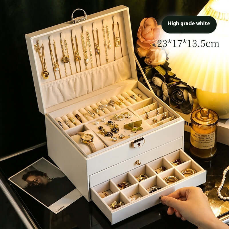 3 jewelry box  Pearl white