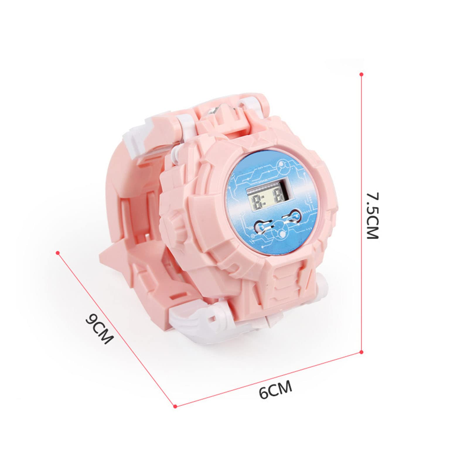Transformers Robot Watch Toy for Kids - Electronic Transforming Wristwatch for Boys & Girls Ages 4-8 (Green) | Perfect Birthday Gift & Role Play Accessory for Pretend Play & STEM Learning