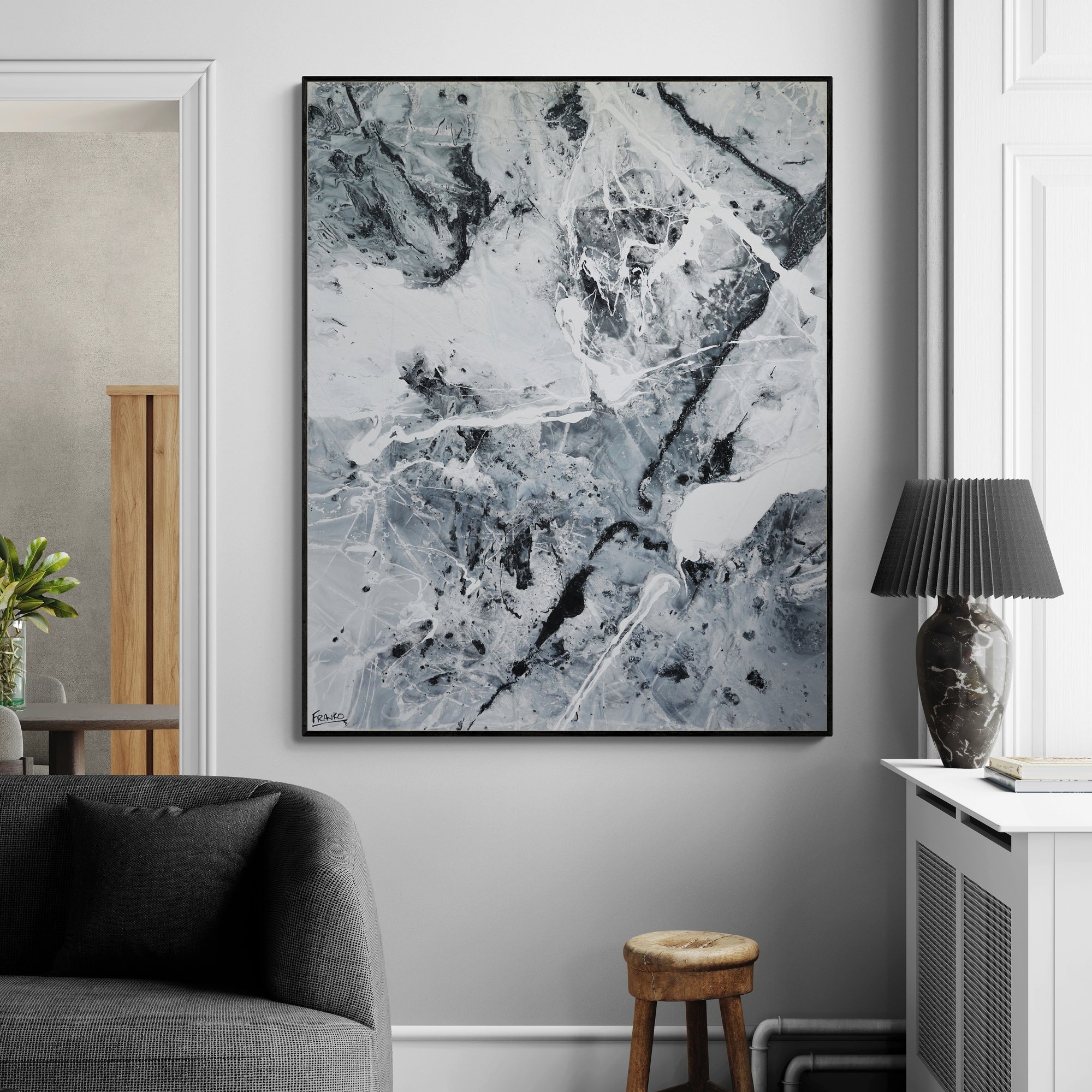 120cm x 150cm Textured Abstract Magnetic Wall Art - Modern Home Decor for Living Room, Bedroom & Office