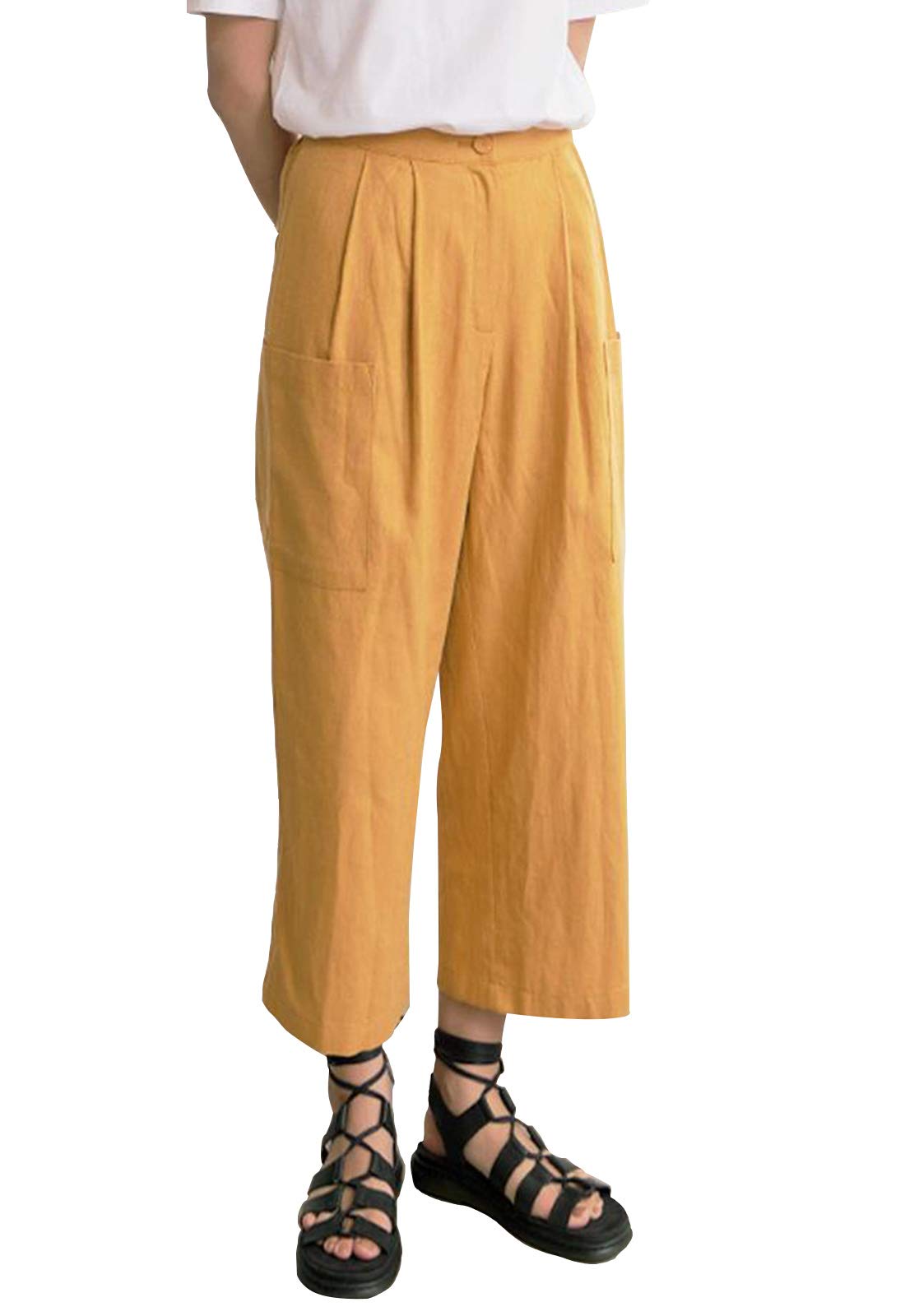 TETEROT SALON Women's Cargo Pants - Loose Fit Banding Casual Pants for Outdoor, Travel & Everyday Wear
