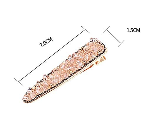 Sparkling Rhinestone Hair Clips for Women - 4PCS Crystal Hair Barrettes, Bling Hairpins & Fashion Hair Accessories for Girls | Perfect for Weddings, Parties & Daily Styling