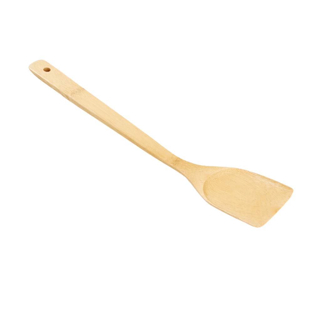 DOITOOL Wooden Nonstick Kitchen Spatula - 1pc Cooking Turner, Pot Scraper & Egg Flipper for Pans & Woks - Perfect for Flipping Eggs, Pancakes & Stir-Fry - Durable Wood Handle Cookware Utensil for Sauteing & Baking