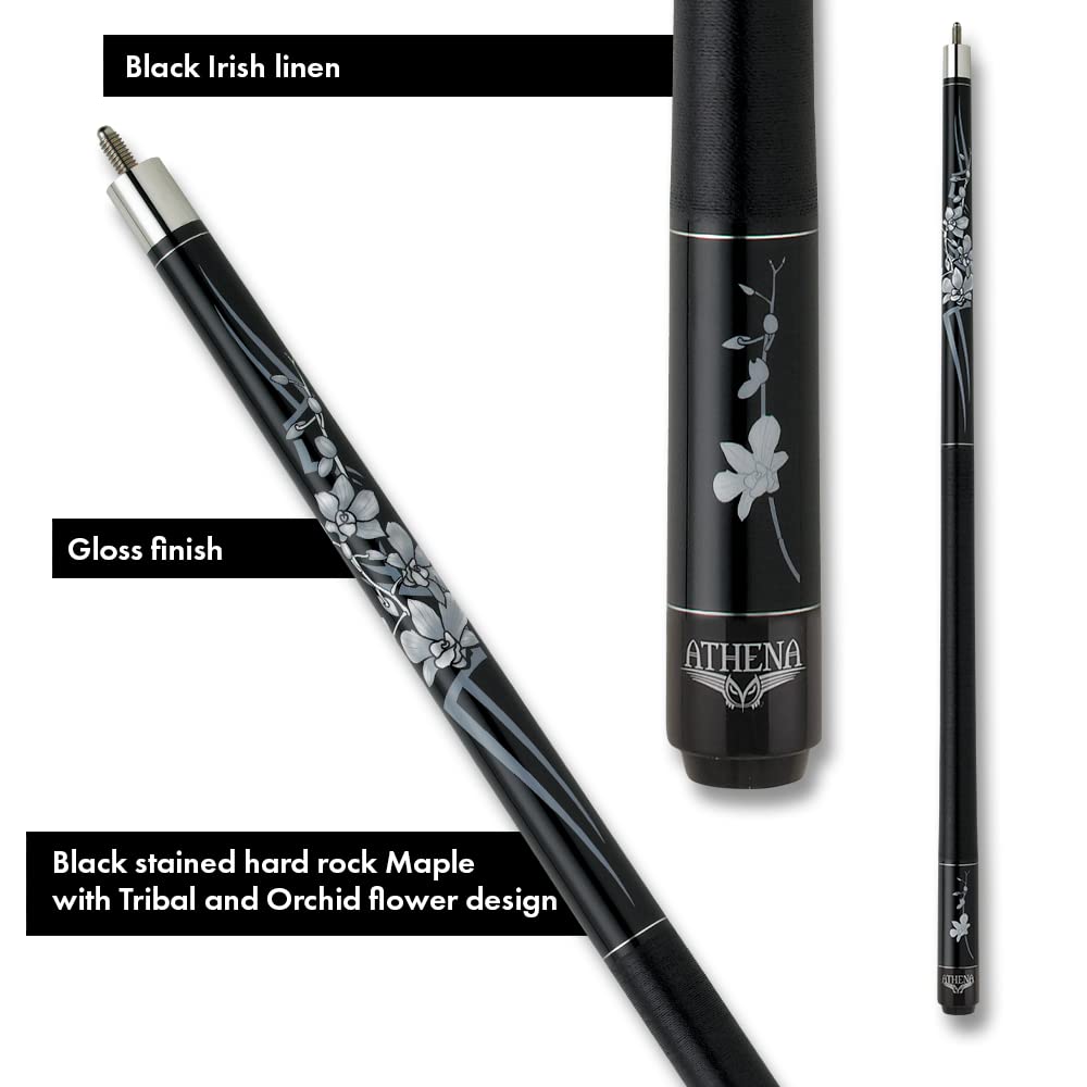 Athena ATH32 Professional Pool Cue for Notes/Silhouette - Premium Billiard Stick for Tournament Play & Home Game Rooms