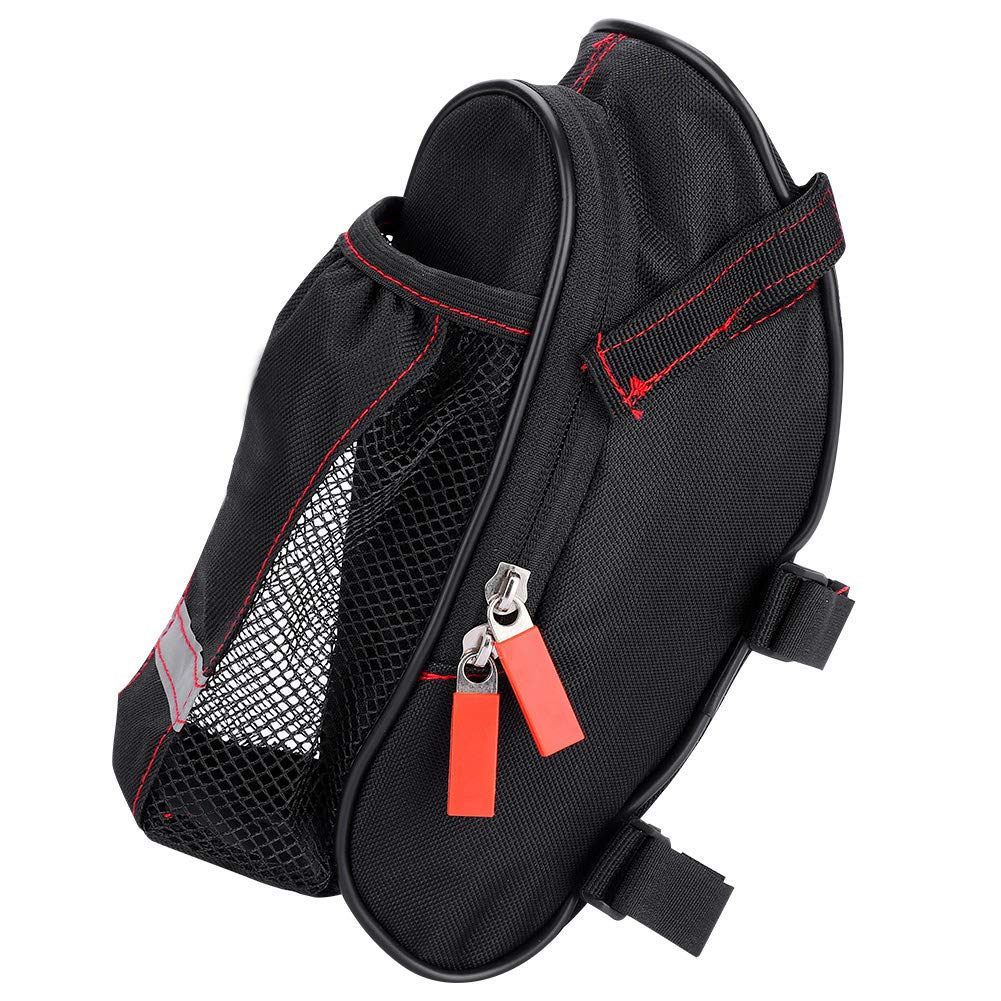 Oenbopo Bike Saddle Pouch with Water Bottle Holder - Adjustable Buckle Tail Bag for Road & Mountain Bikes - Perfect for Cycling Commutes & Outdoor Adventures