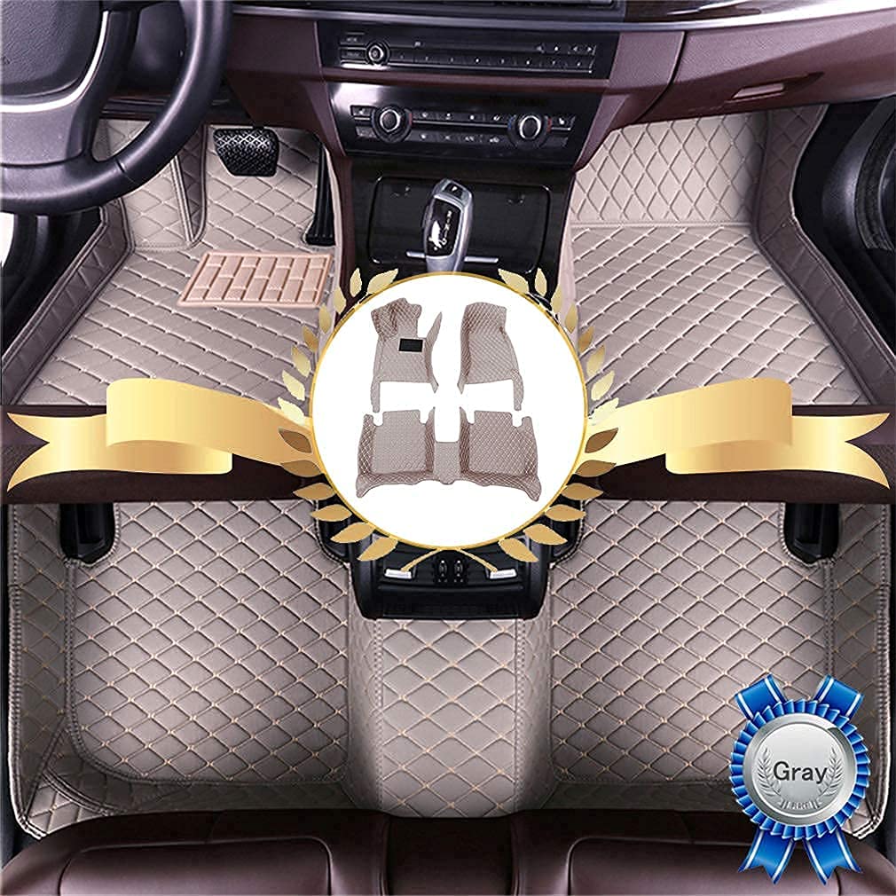 Premium Waterproof Car Floor Mats for Mercedes CLK 2004-2006 - Luxury Leather All-Weather Protection Floor Liners with Full Coverage (Gray) - Perfect for Daily Commuting, Road Trips & Winter Protection - Ideal for Family Cars, Off-Road Adventures and Snowy Conditions - Great for Rainy Days, Muddy Trails, and Spill Protection