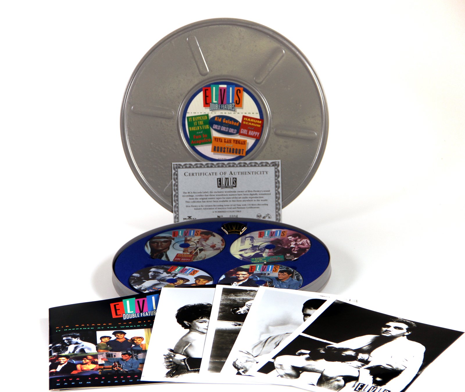 Elvis Presley Limited Edition Film Can Collectible - Rare UK Import for Movie Memorabilia & Music Fans - Perfect for Display, Gifts & Elvis Enthusiasts