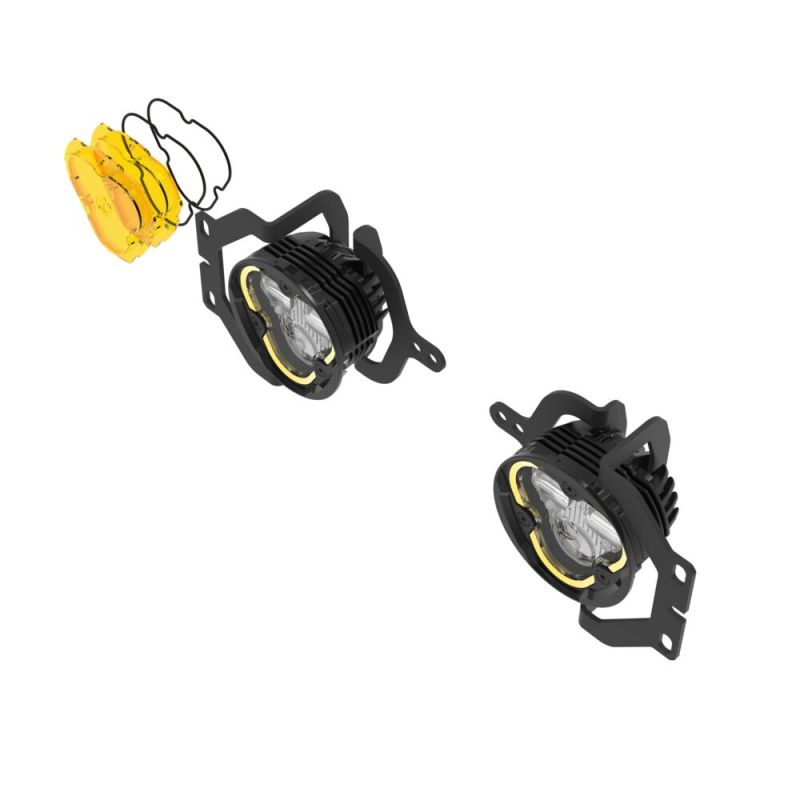 FLEX ERA® 3 Dual Mode SAE Fog LED Light Pods - 2 Light Master Kit for Jeep JL/JT Sport Bumpers - Off-Road Lighting & Fog Light Replacement - Perfect for Night Driving and Off-Road Adventures
