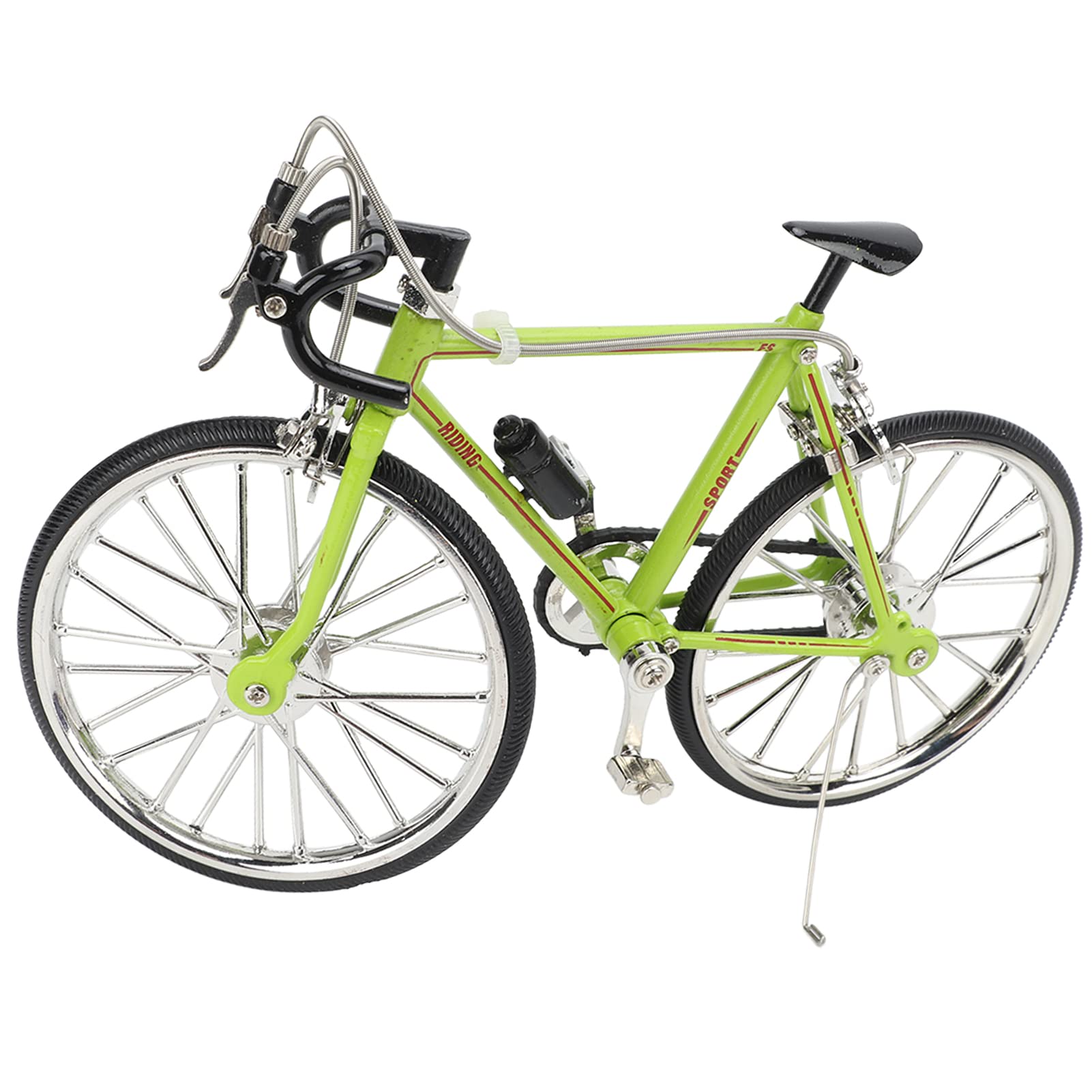 High-Quality Green Bike Model Ornament - Easy Assembly, Compact Structure for Birthday Gifts & Desktop Decoration | Perfect for Cycling Enthusiasts, Office Decor, and Home Display