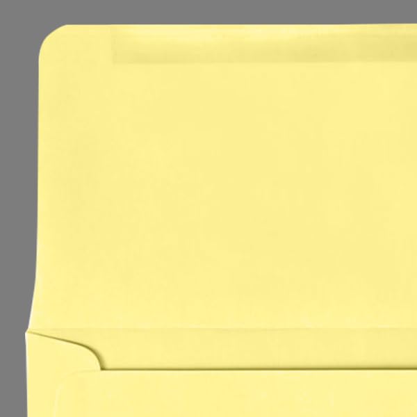 Premium LUXPaper #9 Remittance Envelopes - 3 7/8 x 8 7/8 Inches - Pastel Canary Yellow - 60lb Text Weight - Pack of 500 - Perfect for Business Payments, Donations, and Secure Mailing